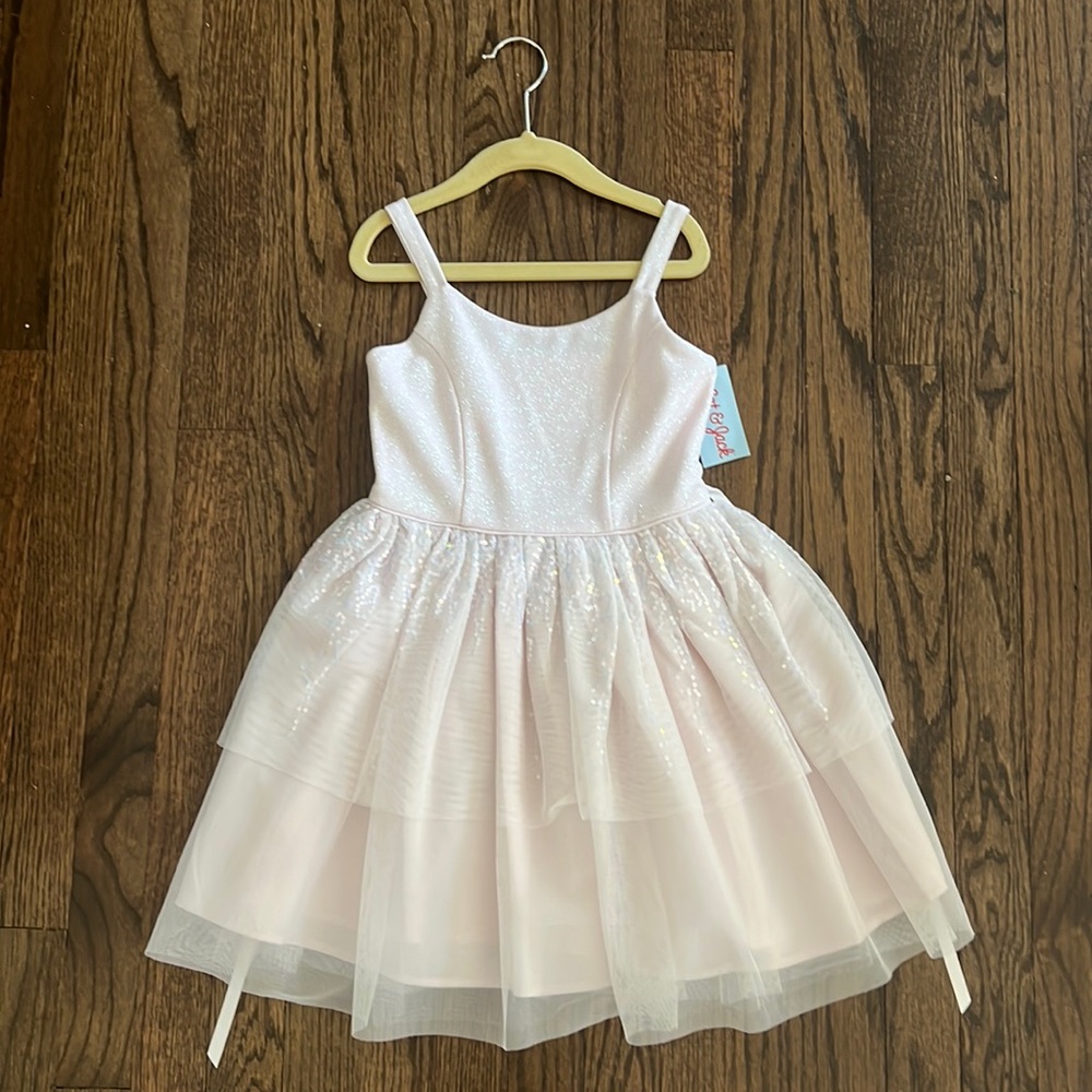 Cat and Jack Girls Pink Shimmer Dress